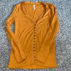 Mustard cardigan